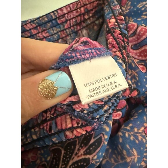 MISA Los Angeles Pippa Floral Tiered Maxi Dress Open Back Night Blooms M $375 - Picture 9 of 10